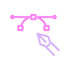 graphic design neon icon