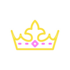 crown neon icon