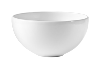 White empty bowl isolated on white background,