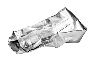 crumpled packaging isolated