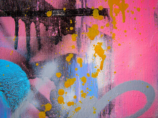 abstract graffiti wall art. Creative colorful texture. contemporary work of art.