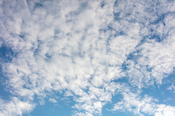 Obraz premium White clouds on blue sky.