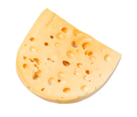 piece of cheese isolated