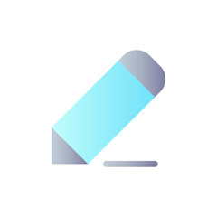 Pencil flat gradient color ui icon. Drawing lines. Photo decoration. Photography editor instrument. Simple filled pictogram. GUI, UX design for mobile application. Vector isolated RGB illustration