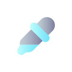 Eyedropper flat gradient color ui icon. Colour sample. Photo editor instrument. Photography retouch. Simple filled pictogram. GUI, UX design for mobile application. Vector isolated RGB illustration