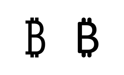 Bitcoin icon vector. bitcoin sign and symbol. payment symbol. cryptocurrency logo