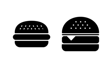 Burger icon vector. burger sign and symbol. hamburger