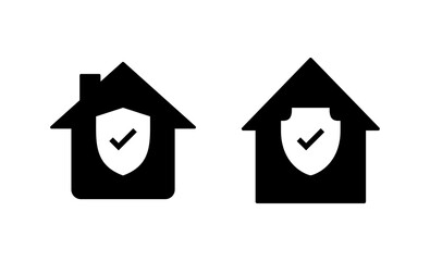 home insurance icon vector. home protection sign and symbol