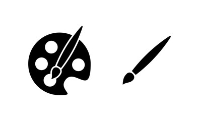 Obraz premium Paint icon vector. paint brush sign and symbol. paint roller icon vector