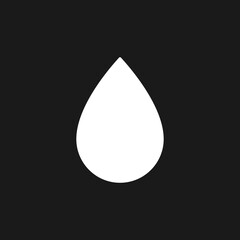 Blur dark mode glyph ui icon. Bokeh effect. Simple filled line element. User interface design. White silhouette symbol on black space. Solid pictogram for web, mobile. Vector isolated illustration