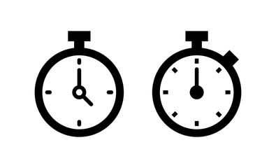 Stopwatch icon vector. Timer sign and symbol. Countdown icon. Period of time