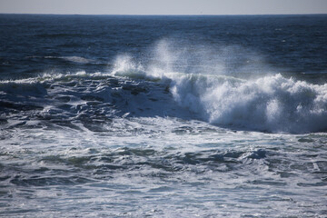 Ocean waves nearing the shore