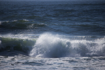 Ocean waves nearing the shore