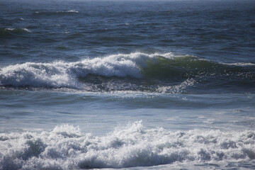 Ocean waves nearing the shore