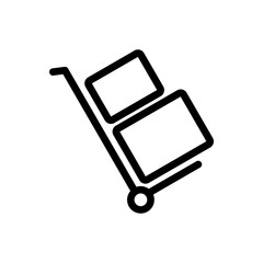 shopping box icon vector illustration logo template for many purpose. Isolated on white background.