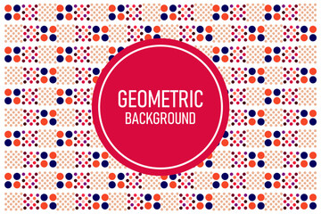 Full color flat geometric abstract background