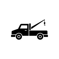 tow truck icon vector illustration logo template for many purpose. Isolated on white background.