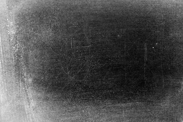 Grunge white color chalk texture on blackboard or chalkboard background with copy space