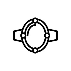 ring icon vector illustration logo template for many purpose. Isolated on white background.