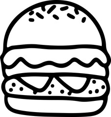 bread,handrawn doodle line art