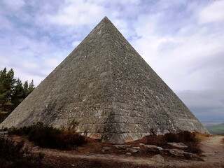 Fototapeta na wymiar Prince Albert’s Pyramid / Balmoral Cairns Scotland