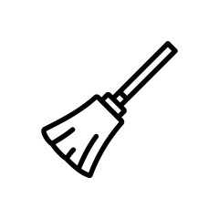 cleaner, broom icon vector illustration logo template for many purpose. Isolated on white background.