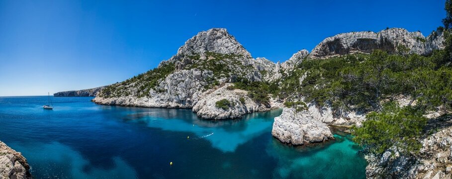 Sugiton , Marseille , France - Panorama Calanques de Sugiton