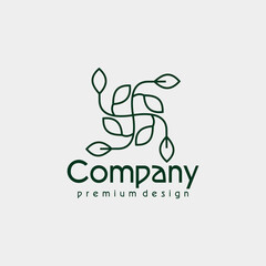 simple modern abstract logo illustration
