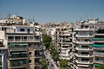 Wohngebiet in Thessaloniki Griechenland 