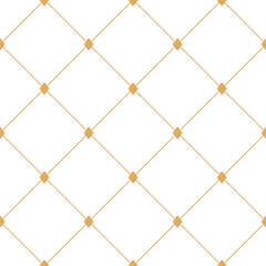 Rhombus monochrome vector minimalism seamless pattern. Ethnic boho beige and white print cell