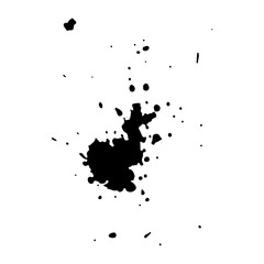 black ink splash for design element 