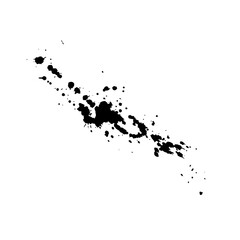 abstract black ink splash for design element