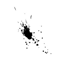 abstract black ink splash for design element