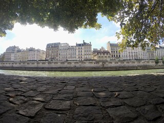 River seine in Paris france