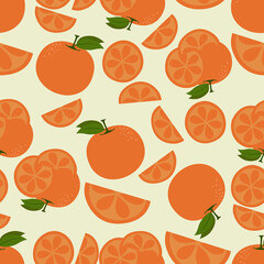 Seamless tartan plaid pattern in orange
