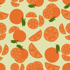 Seamless tartan plaid pattern in orange
