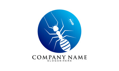Elegant ants symbol vector logo
