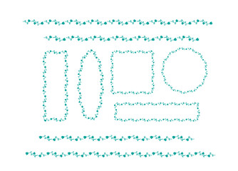 草花のフレームセット