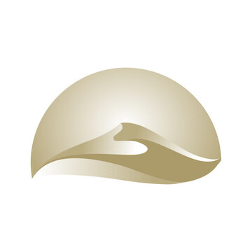 Dune, Gold Desert Sand. Logo Icon