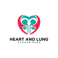 Heart and Lungs Logo Design