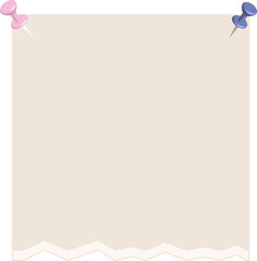 Obraz premium cute pastel paper planner template notes, memo, sticky notepad, reminder, journal, post, text paper decoration