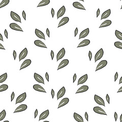 seamless pattern with leaves