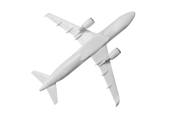 Airplane isolated transparency background.