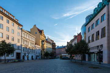 Estate Theatre Street view in Prague City 
