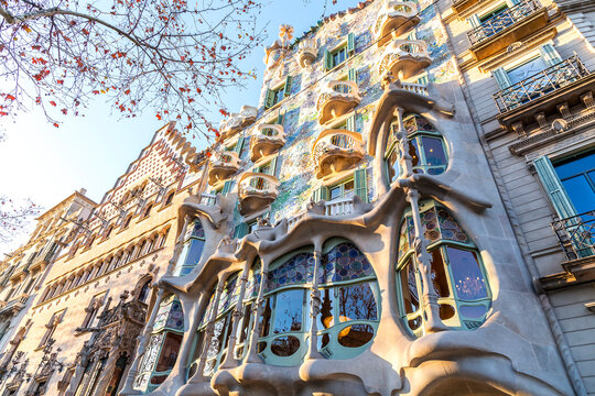 Casa Battlo Gaudi in Barcelona, Spain