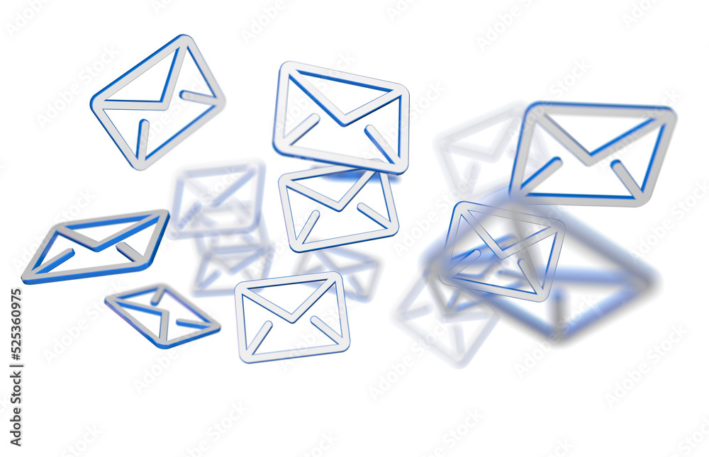Aufkleber Approved email and spam message displayed on a futuristic interface