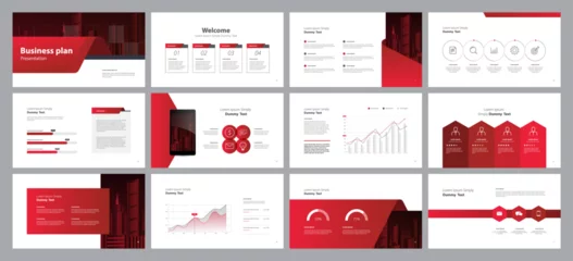 Fotobehang business presentation template design backgrounds and page layout design for brochure, book, magazine, annual report and company profile, with info graphic elements graph design concept © apinan