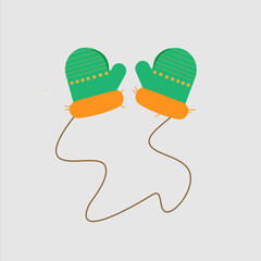 warm winter baby mittens