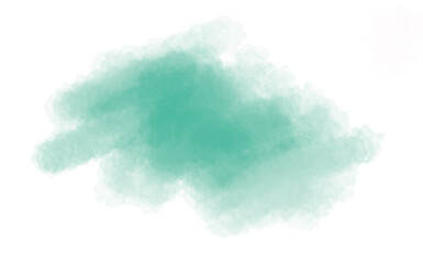 turquoise spot on white artistic background.