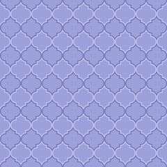 Fototapeta premium Color of year 2022 very peri seamless pattern. Abstract violet geometric pattern in arabic style. Simple vector seamless design for background, paper, textile, wallpaper. Traditional ornament
